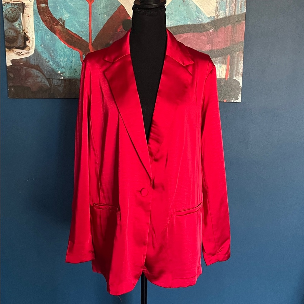 A New Day Satin Blazer